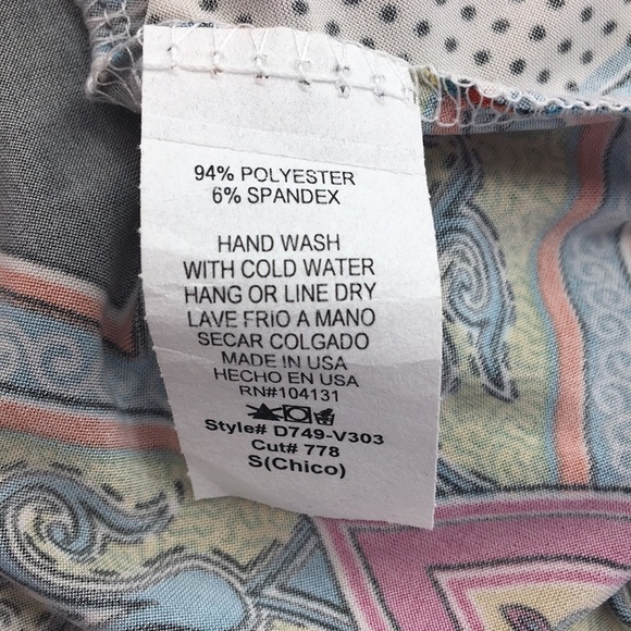 NWT Open Triangle Neck Printed Dress!!!! - Picture 5 of 5